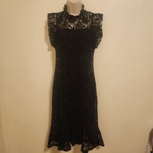 Alexa B Nites Size 8 Lacy overlay dress with sequins
